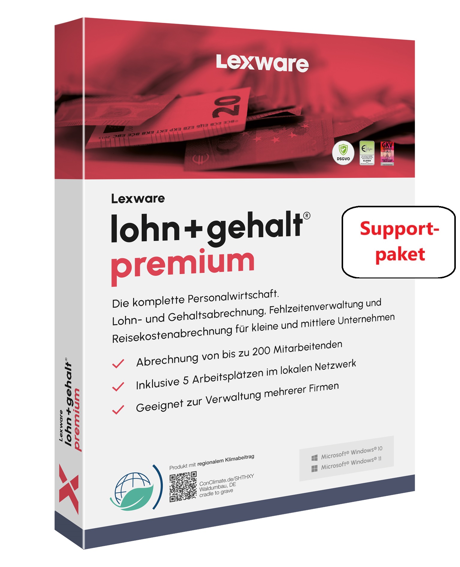 Lexware lohn+gehalt premium Supportpaket
