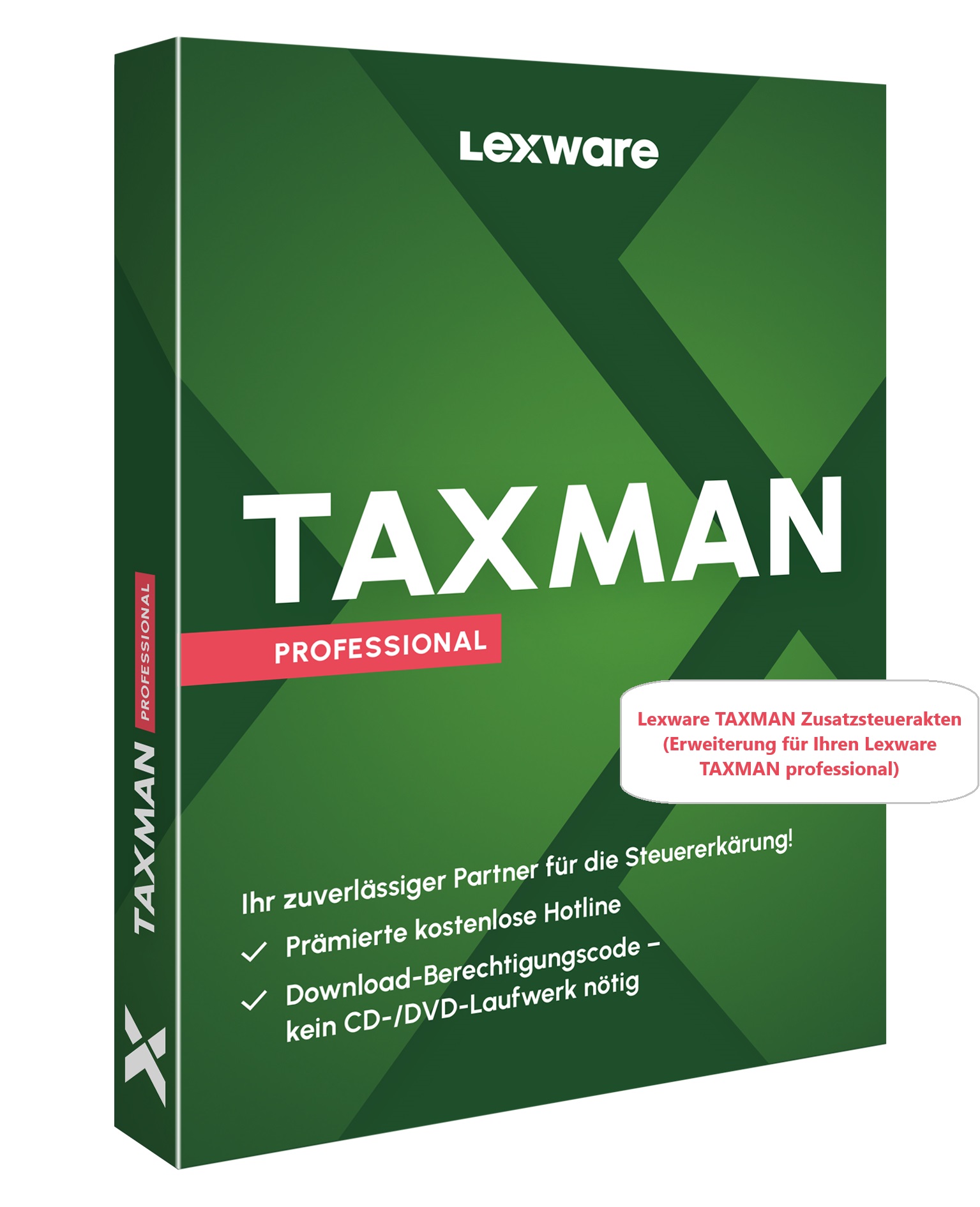 TAXMAN professional 2025 - Zusatz-Steuererklärungen
